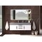 Castello Usa Nile 60" Wall Mounted White Vanity With Gray Top And Black Handles CB-MC-60W-BL-2053-GR - alternate 2